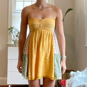 Free people strapless dress
